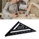 thumbnail image 5 of Regla triangular de ángulo recto para carpintería de aleación de aluminio de 7 pulgadas, color negro, 5 of 12