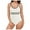 White, variant on COMVALUE Womens One Piece Swimsuits Color Block Bathing Suit Sport Swimwear Slimming Modest (Red, XL)