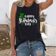 thumbnail image 2 of Día de San Patricio Moda Mujer Casual Sin mangas Impreso Sudaderas Camiseta Tops Chaleco Pompotops lopia990853, 2 of 5
