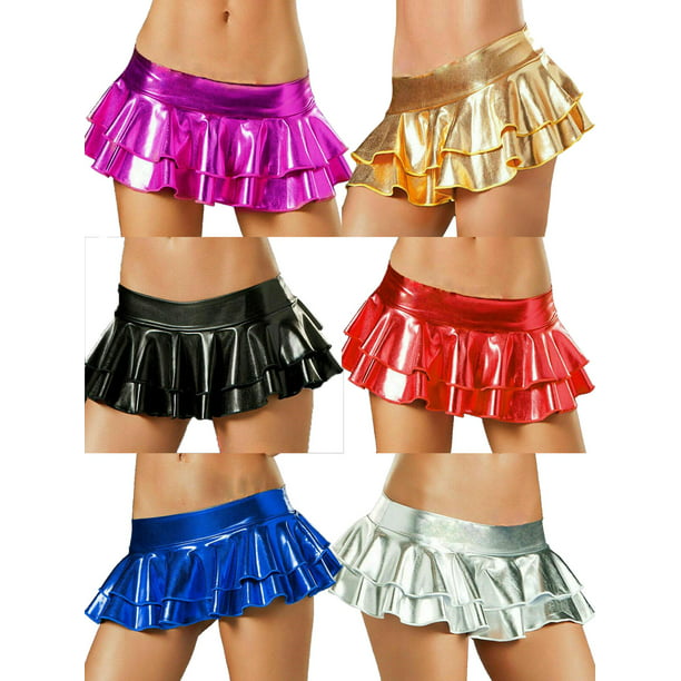 luethbiezx - Women Lingerie Micro Mini Dress Bodycon Dance Club Skirt ...