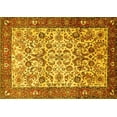thumbnail image 1 of Ahgly Company Machine Washable Indoor Rectangle Persian Yellow Traditional Area Rugs, 3' x 5', 1 of 4