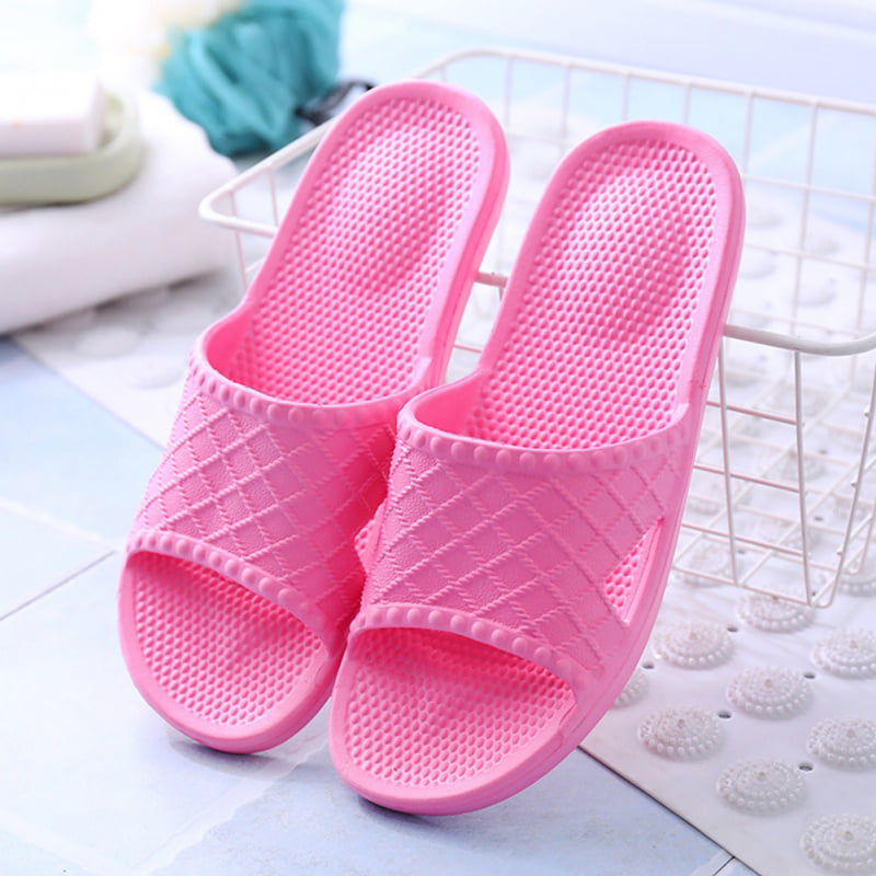 Beautylife88 Bathroom Slippers Women/Men Non Slip House Sandals Indoor Floor Slipper 