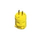 thumbnail image 1 of Enchufe Leviton de vinilo de 2 hilos, 15 A, 115 V, amarillo, 1 of 2