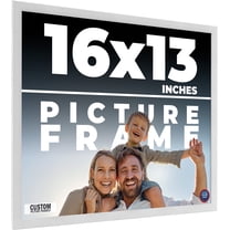 16x13 Frame White Real Wood Picture Frame Width 0.75 inches | Interior Frame Depth 0.5 inches |