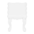 thumbnail image 3 of Mesa de centro de madera blanca para casa de muñecas, miniatura de simulación, 1/12, 3 of 14