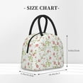 thumbnail image 2 of Yiaed Roses Flowers Print Lunch Bag Adult Insulated Lunch Box, Leakproof Cooler Food Lunch Containers Reusable High Capacity Lunch Tote Bags-One Size, 2 of 6