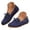 Blue, variant on Loafers for Women Comfortable Suede Slip on Work Shoes Bowknot Strappy Cute Penny Loafer Dressy Casual Ballet Flats (Blue,8.5)