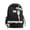 Black, variant on Large Capacity Backpack with Bow Pendant, Multi-Pockets Lace Zipper Closure School Bag for Outdoor Travel Trip (Black)