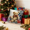 thumbnail image 4 of YIKA Christmas Tree Snowflake Reindeer Pillowcase Christmas Pillow Cover Holiday Decoration Sofa Decoration Linen Pillow Home Sofa Holiday Decoration Pillow Cover B, 4 of 6