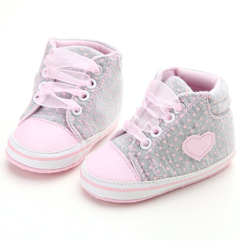Top Ankle Sneakers Soft Sole Crib Shoes 