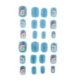 thumbnail image 2 of Paquete de 2-6 puntas de uñas postizas jinwen Lindos pantalones cortos de dibujos animados Navidad 2 piezas, 2 of 6