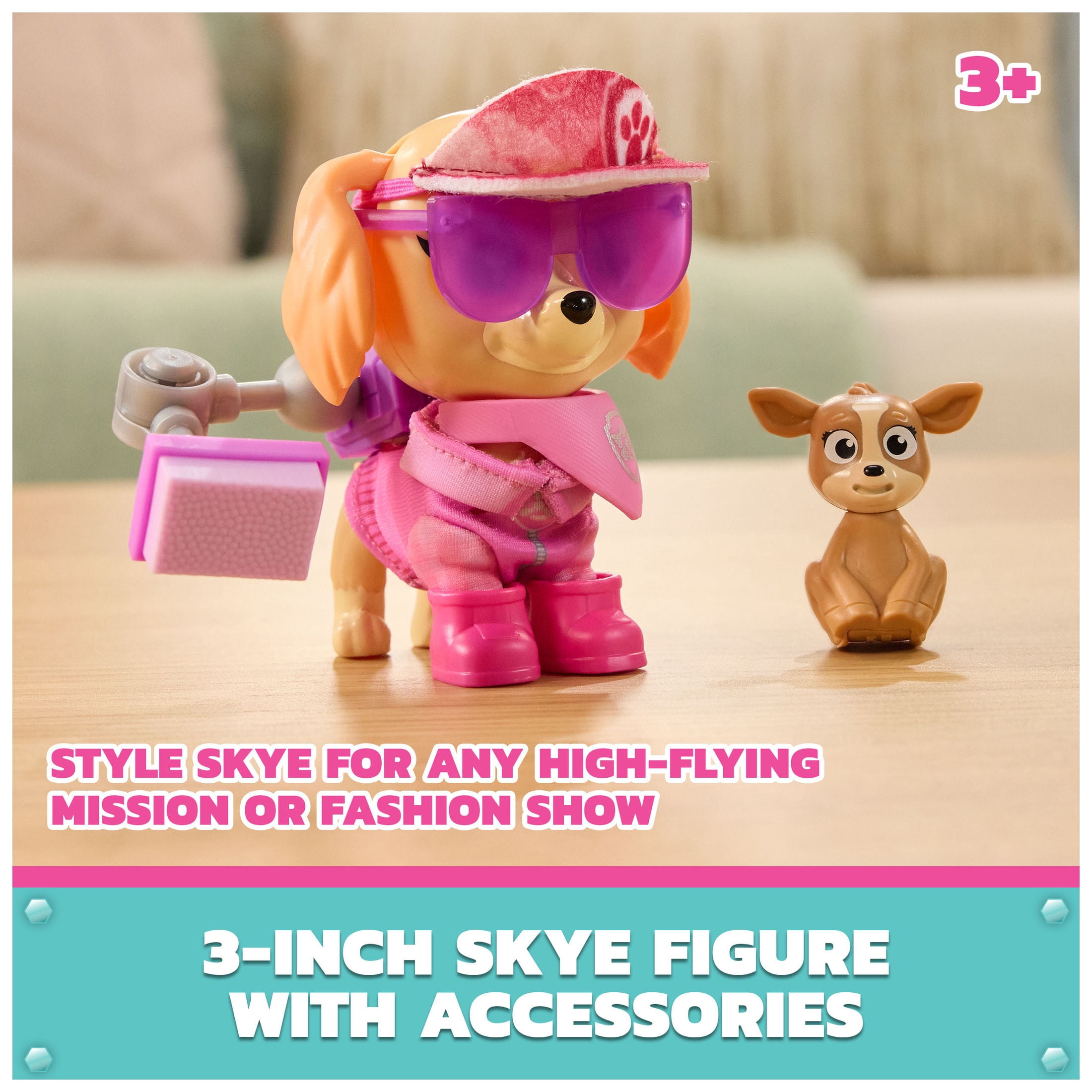 PAW Patrol Skye's World Skye Rescue-Ready Style Pups, Ages 3+