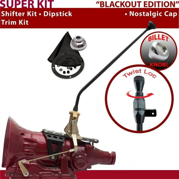 American Shifter 518 Shifter Kit Black 23 in. Trim Kit Dipstick for F39A4