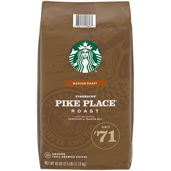 Starbucks Pike Place Medium Roast Ground Coffee (40 oz.)