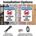 thumbnail image 3 of (2 Pack) No Food Or Drink OSHA Notice Sign 10 Inch X 14 Inch Plastic Sign, Weather Resistant, UV Protected for Workplace, Business, and Construction Site, Made in the USA, 3 of 8