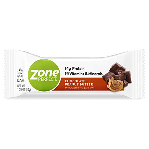 Zone Perfect Protein Bars, Chocolate Peanut Butter, 14g of Protein