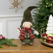 Northlight Gnome Girl with Plaid Outfit Christmas Figurine - 12.5"