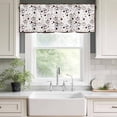 thumbnail image 3 of Farmhouse Coffee Cup Rod Pocket Curtain Valance, Vintage Coffee Beans Love Heart Farmhouse Window Valance for Living Room, Bedroom, Kitchen 42"W x 12"L, 3 of 9