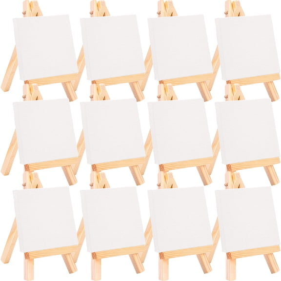 18 Sets Canvas for Painting Easel Decorative Painting Child 2X7.5X12.5CM