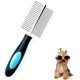 thumbnail image 1 of Peine para perros, peine para mascotas, peine de doble cara, herramienta de aseo profesional para cepillar, desenredar, peine para piojos y pulgas para perros. JM, 1 of 5