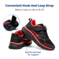 thumbnail image 2 of BURUDANI Boys Girls Sneakers – Kids’ EZ-ON EZ-Play Tennis Running Shoes, Lightweight Breathable Athletic Gym Sport Footwear, 2 of 5