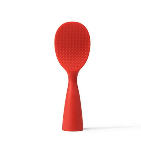 

YeccYuly High Temperature Resistant Silicone Rice Spoon Scoop Vertical Kitchen Gadget