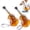 2pcs violin-shaped beer bottle, variant on Funny Violin-Shaped Beer Bottle, Unique Guitar Shaped Beer Bottle with Straw and Strap, Large Capacity Transparent Beercup, Guitar Design Sparkles Conversation, Easy Sipping While Dancing (2pcs)