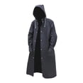 thumbnail image 1 of Minnieouse Chubasquero reutilizable para mujer Poncho para hombre de secado rápido para adultos senderismo impermeable Abrigos y chamarras Negro L, 1 of 1