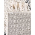 thumbnail image 7 of Unique Loom Hygge Shag Collection Area Rug - Trellis (2' 7" x 8' 2" Runner Ivory/Gray), 7 of 7
