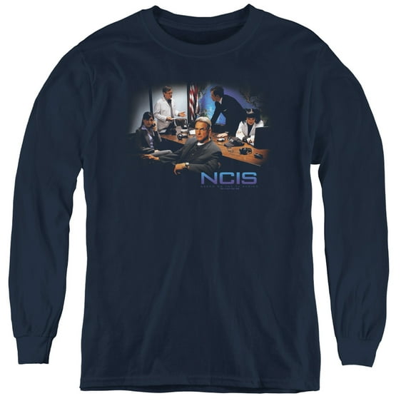Ncis Original Cast Youth Long Sleeve T-Shirt Navy