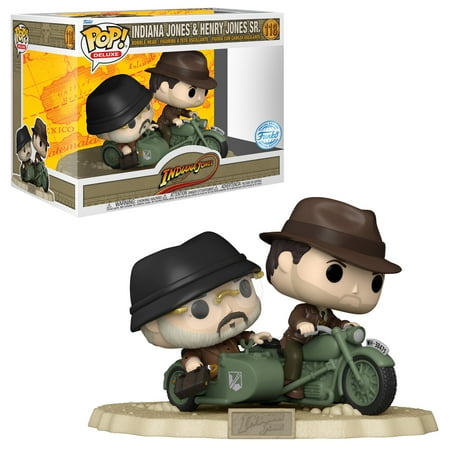 funko pop! ride super deluxe #118: indiana jones and the last crusade - indiana jones & henry jones sr
