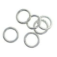 thumbnail image 6 of Tachiuwa 6Pcs Spring Gate O Rings Round Carabiner Clamp Clasp DIY Accessory Alloy Snap Clip Push Gate Snap Hook for Jewelry Making Bag Silver, 6 of 10