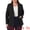 Black, variant on DARING DIVA Women's Plus Size Lapel Button Business Casual Suit Jacket 1X Dark Green