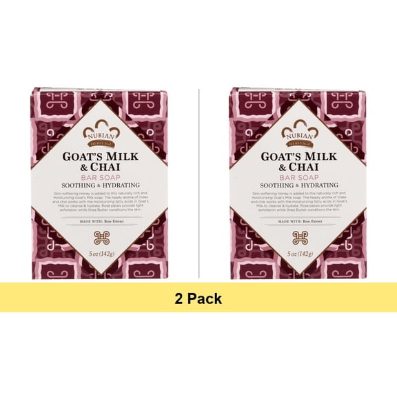 Nubian Heritage Goat's Milk & Chai Bar Soap 5 oz Bar(S) - 2 Pack
