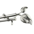 thumbnail image 2 of Domovina Plush 13/16" Double Curtain Rod-Color:Satin Nickel,Size:66-120", 2 of 2