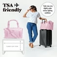 thumbnail image 4 of Fit & Fresh Premium Neoprene Weekender Bag, Travel Bag Trolley Sleeve, Carry on Duffel Bags, Pink, 4 of 8