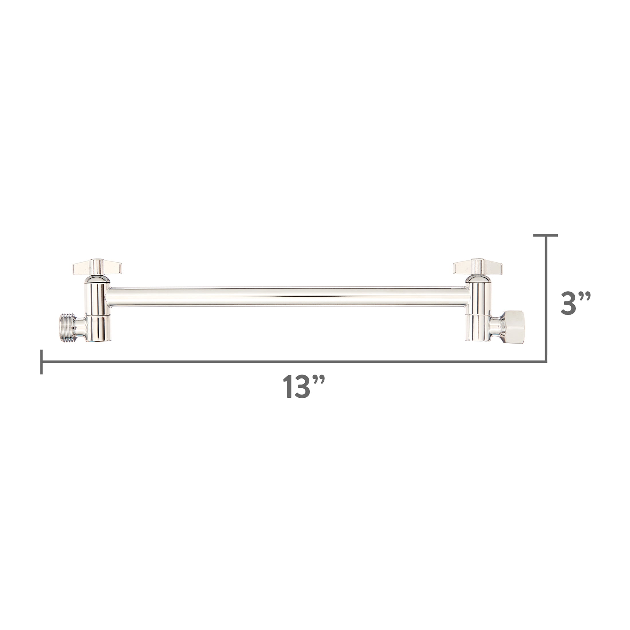 HotelSpa 11-inch Brass Height/Angle Adjustable Extension Arm, Chrome