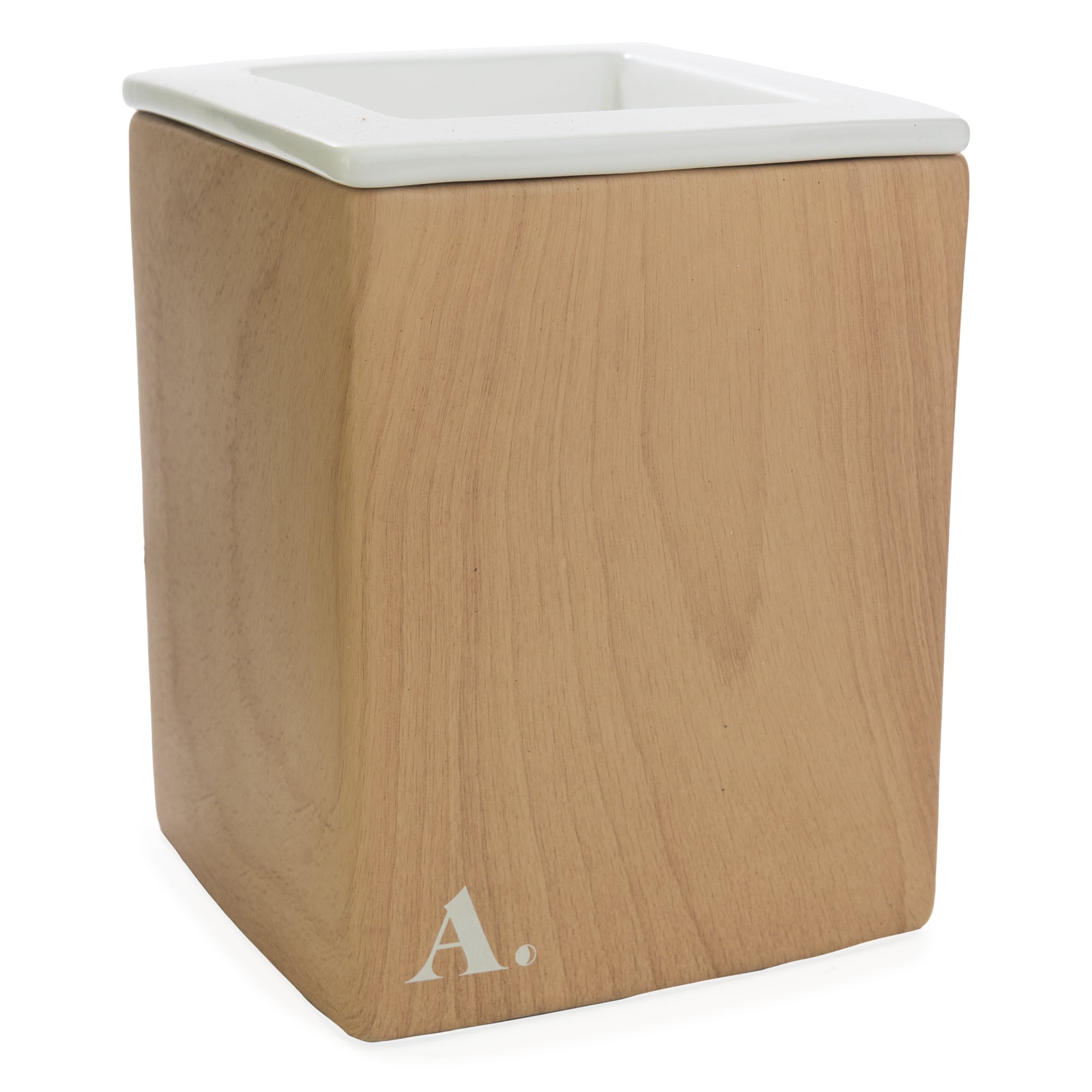 Allswell Bamboo Illumination Wax Warmer with Square Ceramic Body