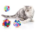 thumbnail image 4 of 4pcs Plush Bouncy Ball Pet Toy Roller Ball Kitten Exercise Toy Ball (Random Color), 4 of 5