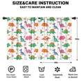 thumbnail image 2 of Blackout Kids Curtains,White Dinosaurs Flowers Pattern Childrens Insulated Curtains Set Of 2,Bedroom Essentials,Toddler Room Decor 42"x54", 2 of 5