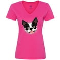thumbnail image 3 of Inktastic Boston Terrier Dog Gift Women's V-Neck T-Shirt, 3 of 5