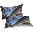 thumbnail image 2 of F1 Racing Printed Duvet Cover Set Soft Microfiber Bedding Set for Adults Teenager Kids 3Pcs with Zipper Closure for Home Decoration (Racing, Double), 2 of 5