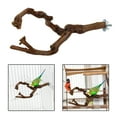thumbnail image 6 of Natural Parrot Bird Stand Tree Branch Pet Budgie Toys Pet Supplies Perches Cage Two Branches, 6 of 6