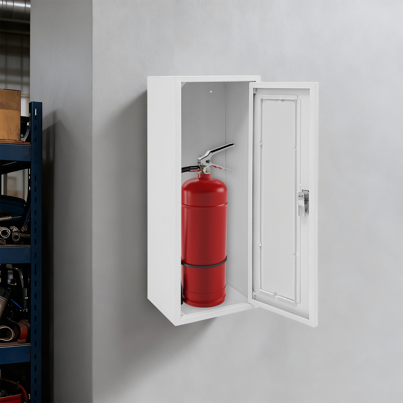 Carbon Steel Acrylic 66x25x20cm Fire Extinguisher Wall-Mounted Storage Cabinet Embedded Fire Box Safety Storage Cabinet