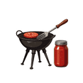 thumbnail image 3 of cartoon Barbecue Grill Stickers, Waterproof Barbecue Grill Sticker for Water Bottle Laptop Phone Cases Planner Skateboard Luggage Helmet Party Favor Decor, Ideal for Adults Teens Teacher Rewards, 3 of 9