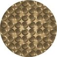 thumbnail image 1 of Ahgly Company Machine Washable Indoor Round Transitional Bronze Brown Area Rugs, 4' Round, 1 of 7