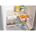 thumbnail image 5 of Retractable Drawer Type Refrigerator Storage Box Food Fresh-keeping Classified Organizer Container Basket, Fridge Shelf Holder Plastic Storage Bins, Fit for Fridge Shelf Under 0.5", 5 of 5