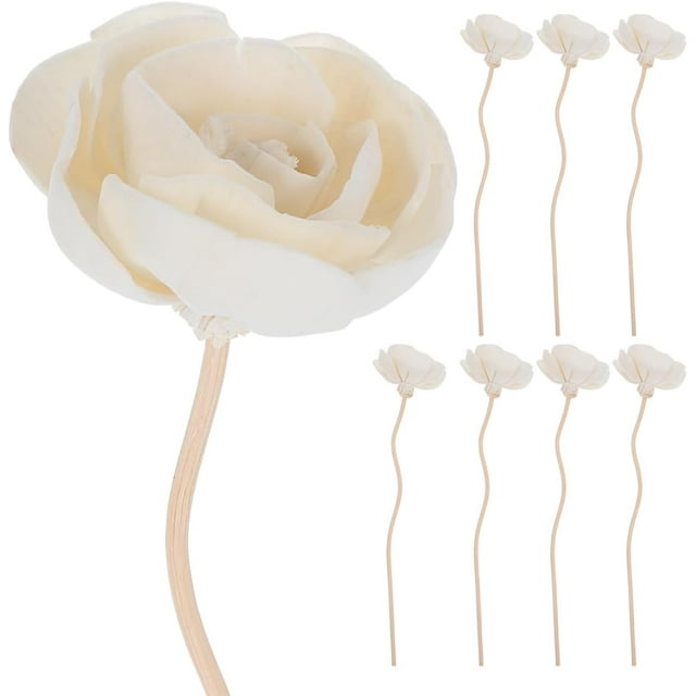 8pcs Aromatherapy Rattan Vines Diffuser Sticks for Essential Oils Flower Design Aroma Rattans for Home Decoration and Relaxing Fragrance Bedroom Kitchen Living
