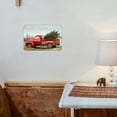 thumbnail image 3 of 1pc Iron Vintage Red Pickup Truck with Christmas Tree Sign Perfect for Home, Bar, Cafe, Garage &amp; Decor, Perfect for Room Decor, 3 of 8