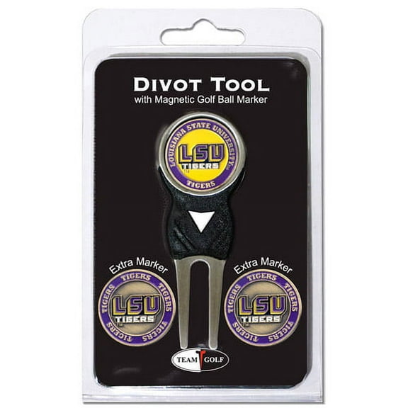 NCAA LSU Tigers Divot Tool with 3 Markers